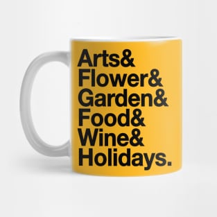 Epcot Festivals Ampersand (Black) Mug